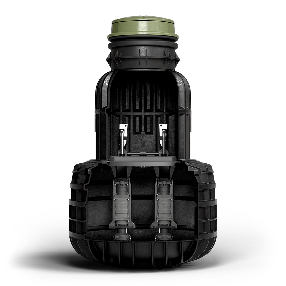 E/One DX352 Explosionproof Grinder Pump Station. The E/One model DX352 duplex grinder pump station contains two grinder pumps that are rated for explosionproof, non-residential application. The pumps are engineered to meet Factory Mutual explosionproof equipment standards for use in classified locations.