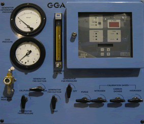 E/One's Generator Gas Analyzer for Hydrogen-Cooled Generators, available in stand-alone and portable configurations, or as part of a larger moniroting and control system